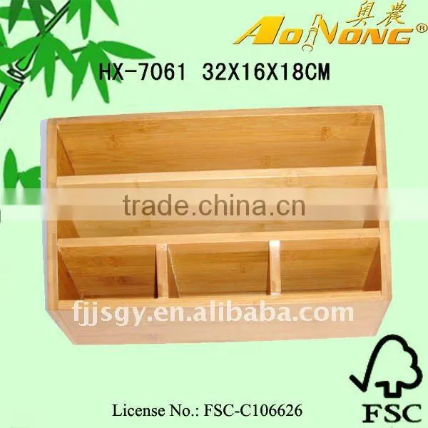 Multi-function bamboo office stationery product
