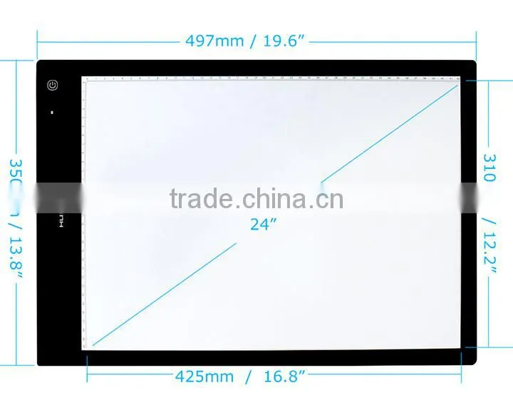 A3 size LB3 LED Ultra-thin Artcraft Tracing Adjustable Brightness Copy Board battery smart led light pad