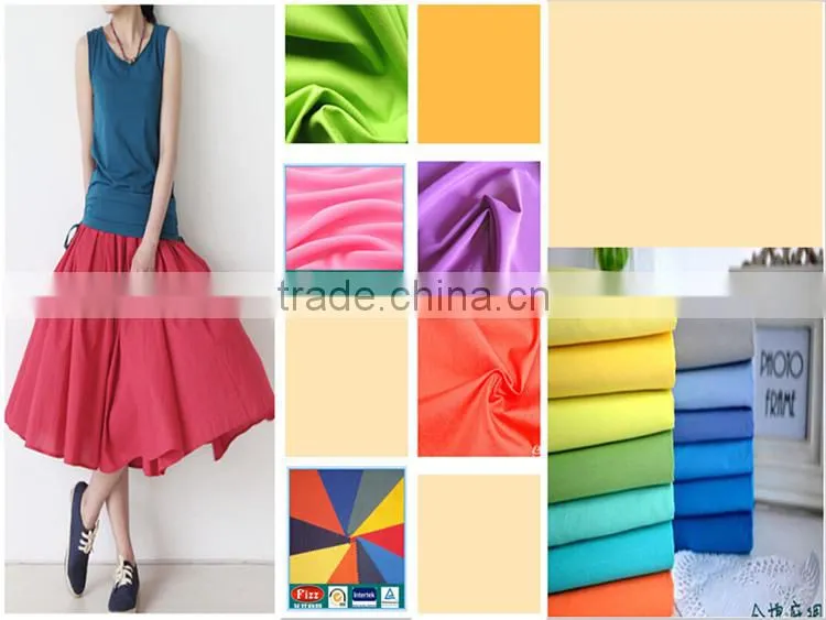 100 cotton plain poplin fabric dyed fabric printing fabric hot sale