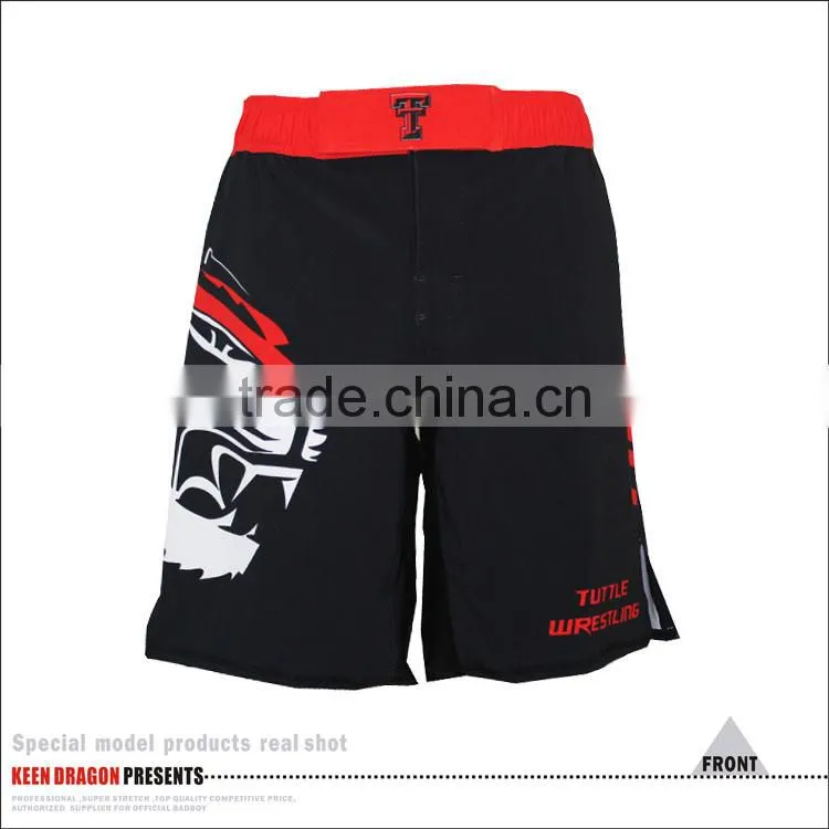 BJJ tiger print custom design mma shorts with heavy material