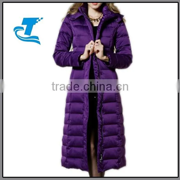 Women Plus Size Down Jacket Purple
