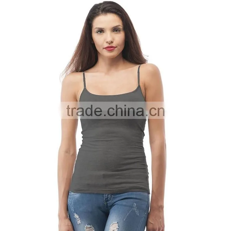 Bulk Blank Women Tank Top 95 Cotton 5 Spandex Ladies New Design Fashion Top