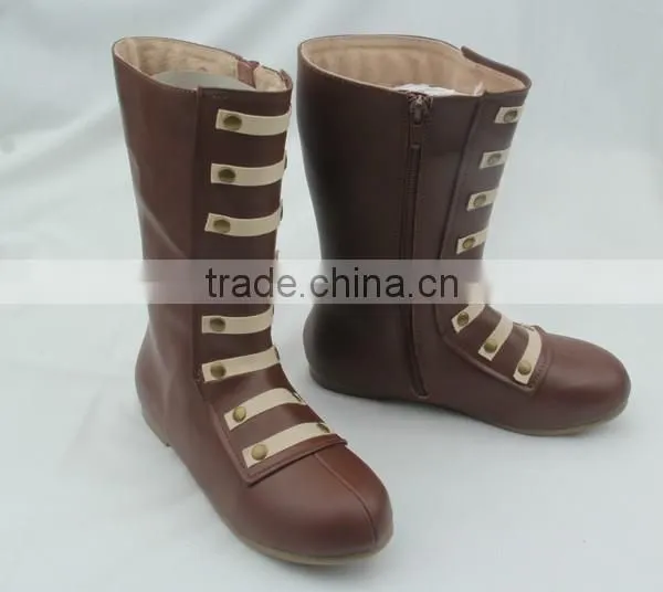 Wholesale skidproof genuine leather boots for kids