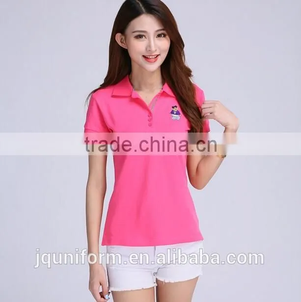 210 grams Fabric Weight and Short Sleeve Sleeve Style ladies pique polo shirts