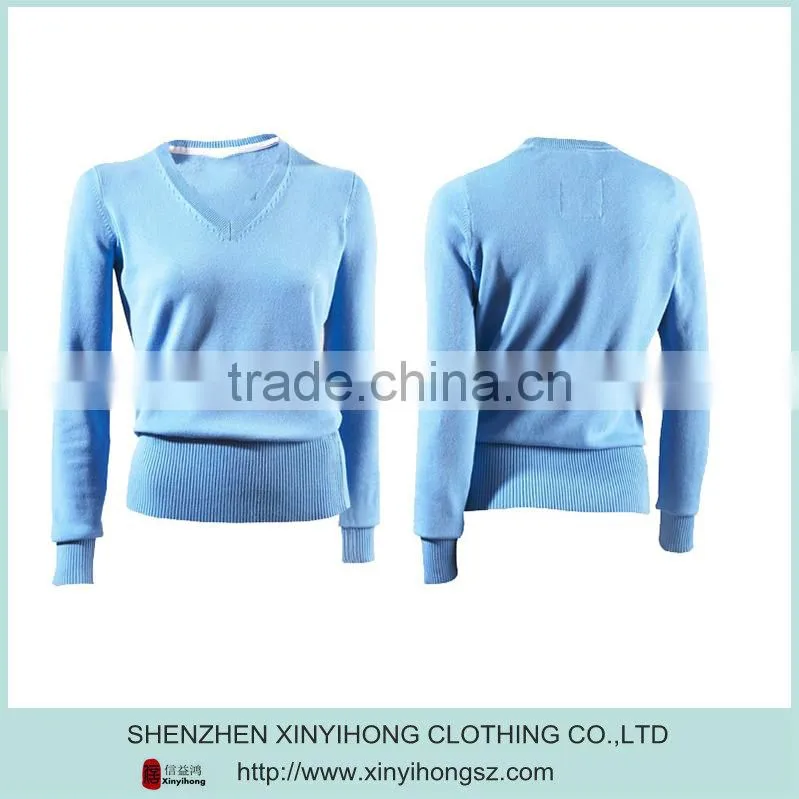womens sports high quality V collar golf Knitwear