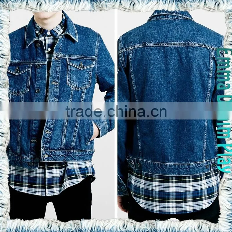 Hot Mens Slim Fit Classic Retro Thicken Denim Jackets Coat