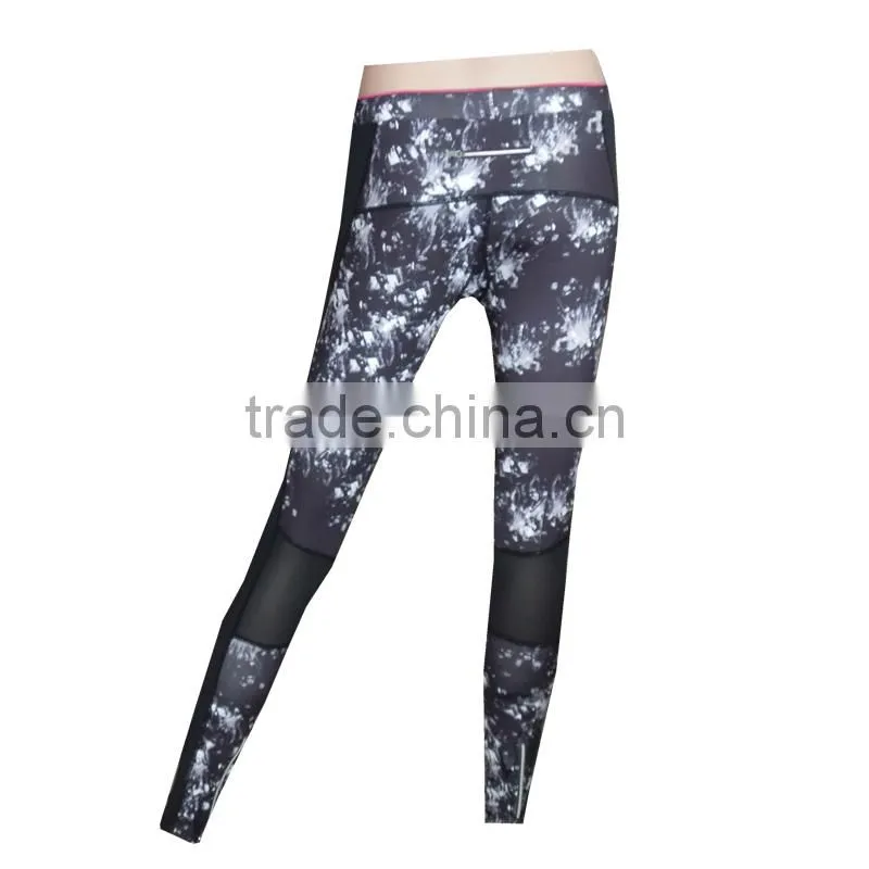 wholesales breathable quick dry with mesh fitness womens yoga pants