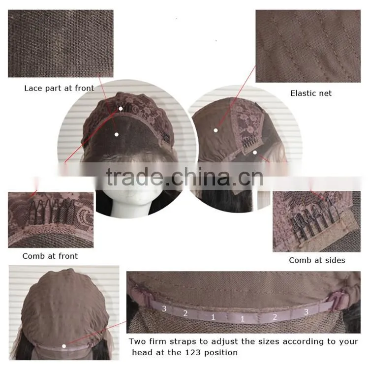 Wholesale Elastic Band Curly Wave Human Hair Wigs for Black Women