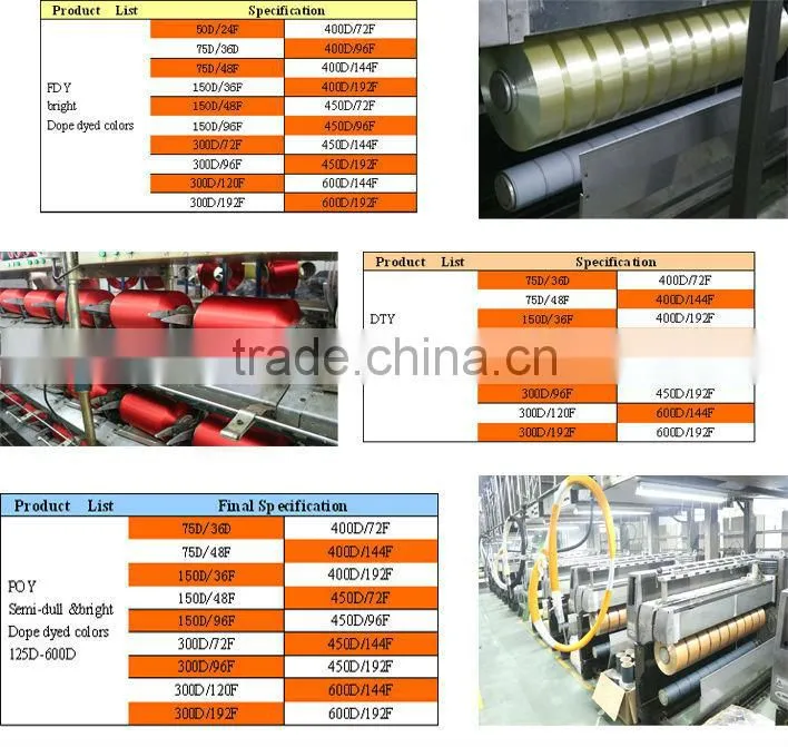 polyester FDY trilobal bright monofilament