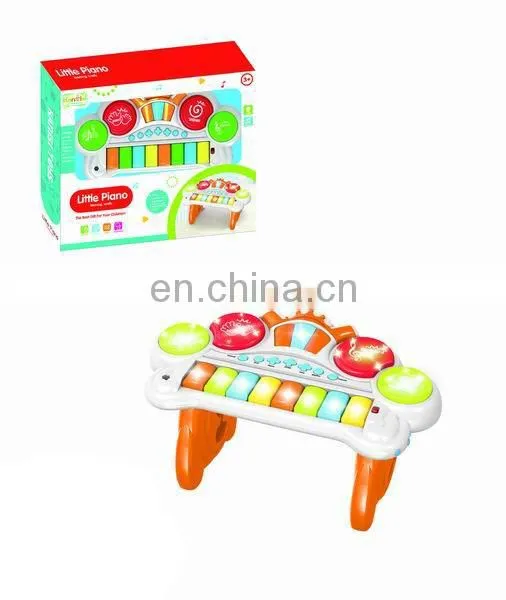 HIgh quality Cheap colorful musical Paino toys with Microphone