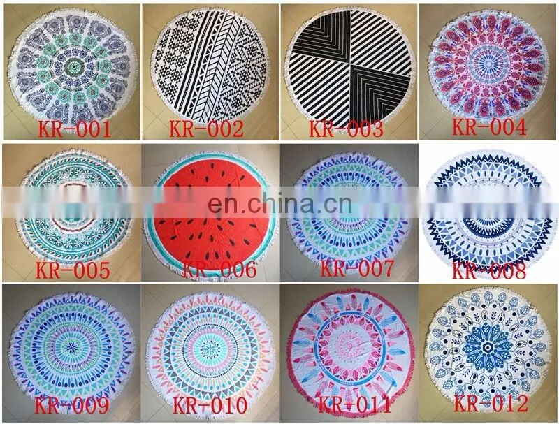 Fashion Sexy Beach Dress Round Custom Beach Towel