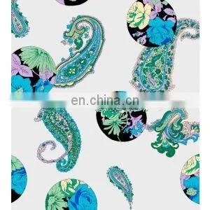 Rayon Fabric with customized design for dress use