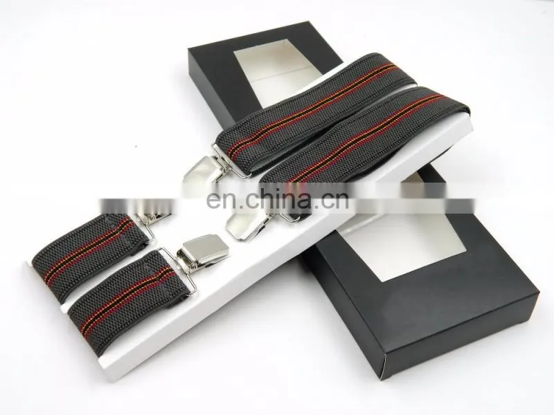 Yiwu wholesale fashion X shape Jacquard braces suspenders for men custom suspenders men's suspenders