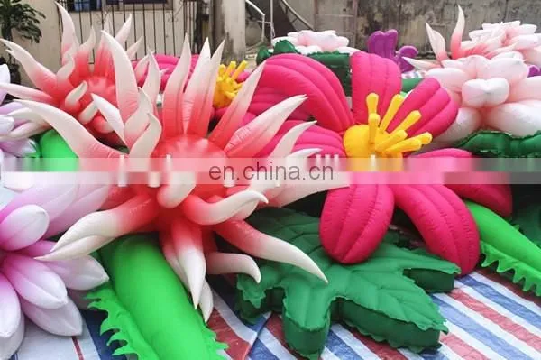 2017 12m long inflatable flower chain for fasion show