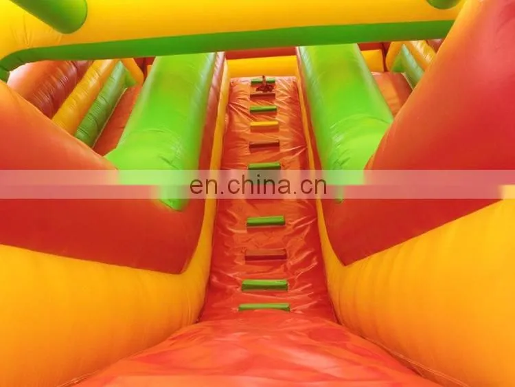 Commerical steep giant outdoor inflatable slide with sunshade