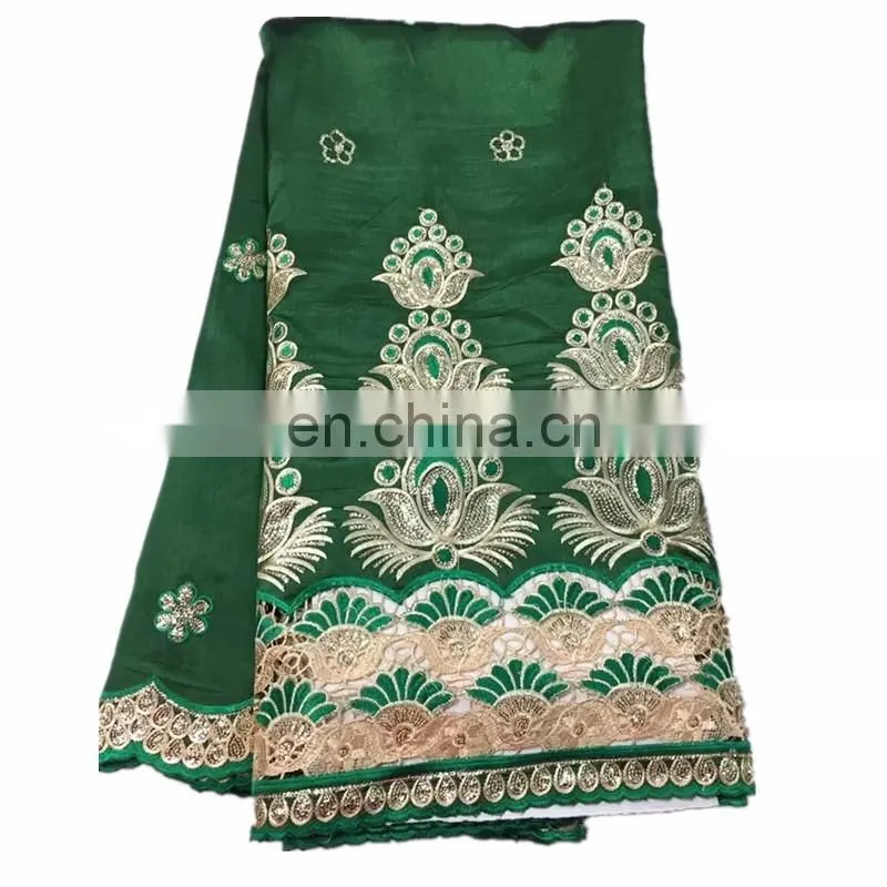 High quality African Fabrics George Lace/Fancy African Silk George Lace for women dress H15112738