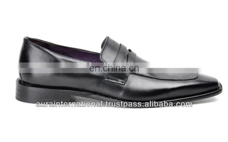 Mens Casual Black Leather Shoes Wholesale - Latest Design