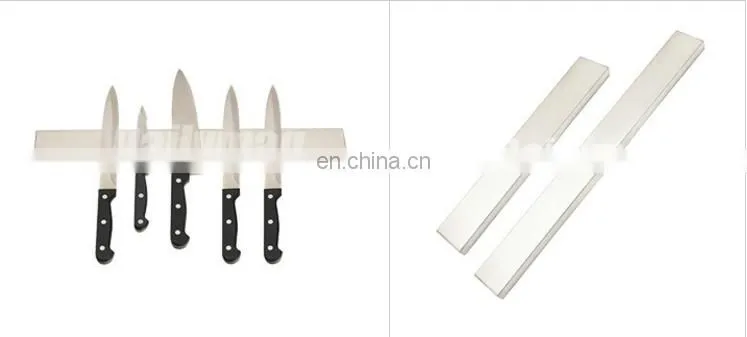 Customized Strong Aluminum magnetic knife holder/ block/strip for hot sale