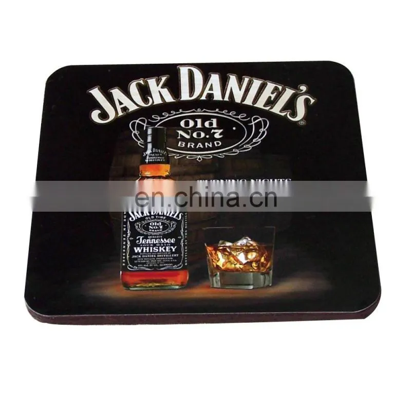 professional tailor made brands printable beer coaster wood