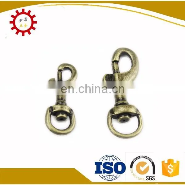 Swivel 1" snap hook for handbags with logo inserted