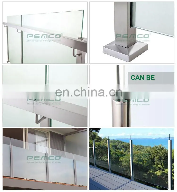 Project Railing Factory Residential Building Balustrades Handrails Design Stainless Steel Glass Railing