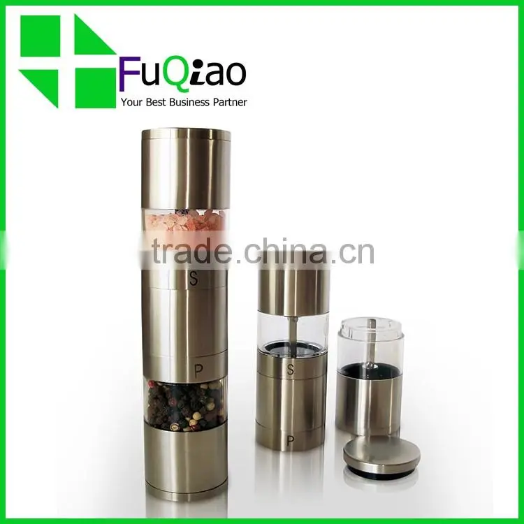 Hot Sale Cooking Tools FDA Manual 2 in 1 Salt and Pepper Grinder