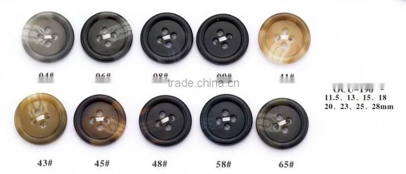 round 4 holes Urea button with coffee color 2012new designed