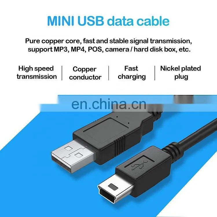 Factory USB to Mini 5p USB charging Cables cable usb data cable