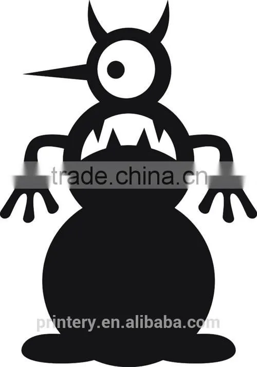 2014 Halloween cute decal high quality electrostatic window stickers, removable window stickers,gel window sticker