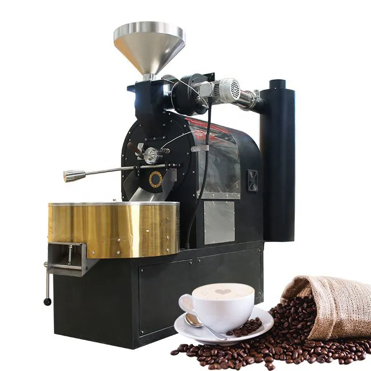Shanghai Factory Automatic Electric Coffee Bean Roasting Equipment Gas Roaster Machine for Coffee Processing