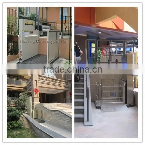 Hot Sale 1.5m Disabled Wheelchair Lifts For Home