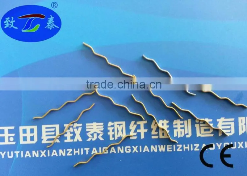 Flate crimped steel fiber