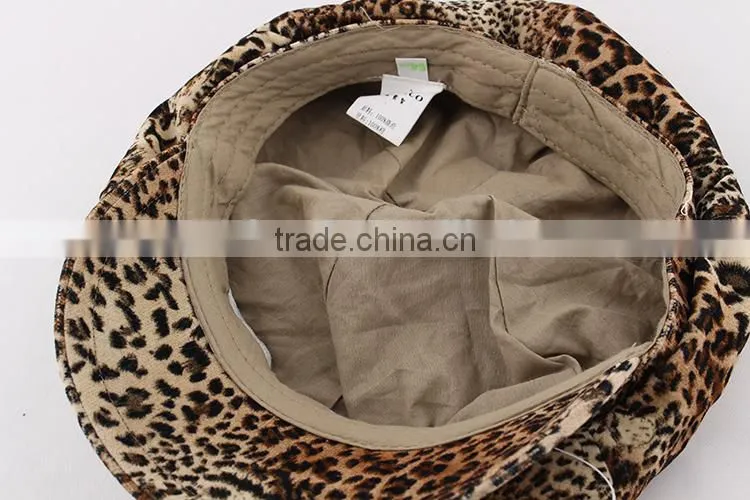 2015 Brand New Children Hats Girl Fashion Leopard Beret Baby Caps for Sale