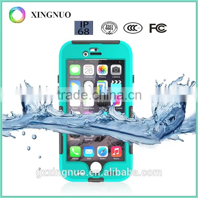 China supplier 2 in 1 PC + Silicone shockproof waterproof phone case for iphone6