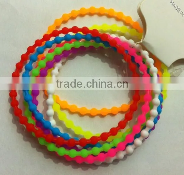 camouflage candy color silicone rubber bead bracelet,Amazing Silicone sweet fashion arm candy bracelets,ball silicon bangle