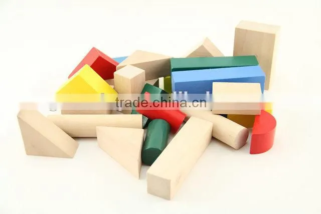 High Quality Fun Kids Blocks, Colorful DIY Building Block, Kids Educational Wooden Blocks for baby