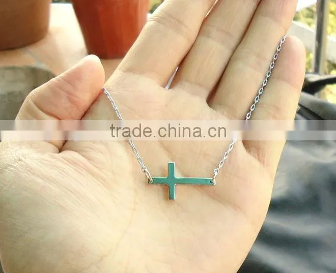 NE2093 Fashion thin cross necklace,fashion necklace 2013