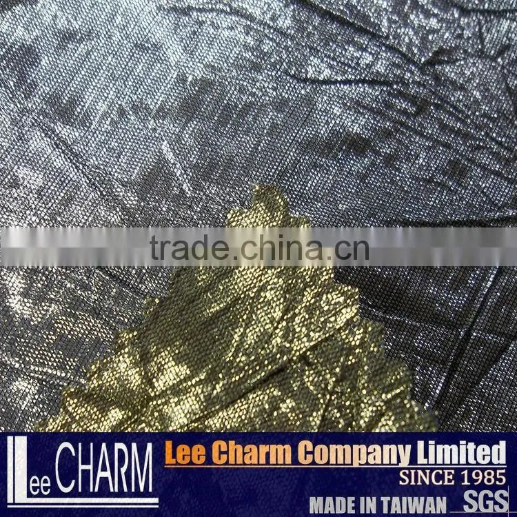 Double-faced Color Crushed Metallic Fabric