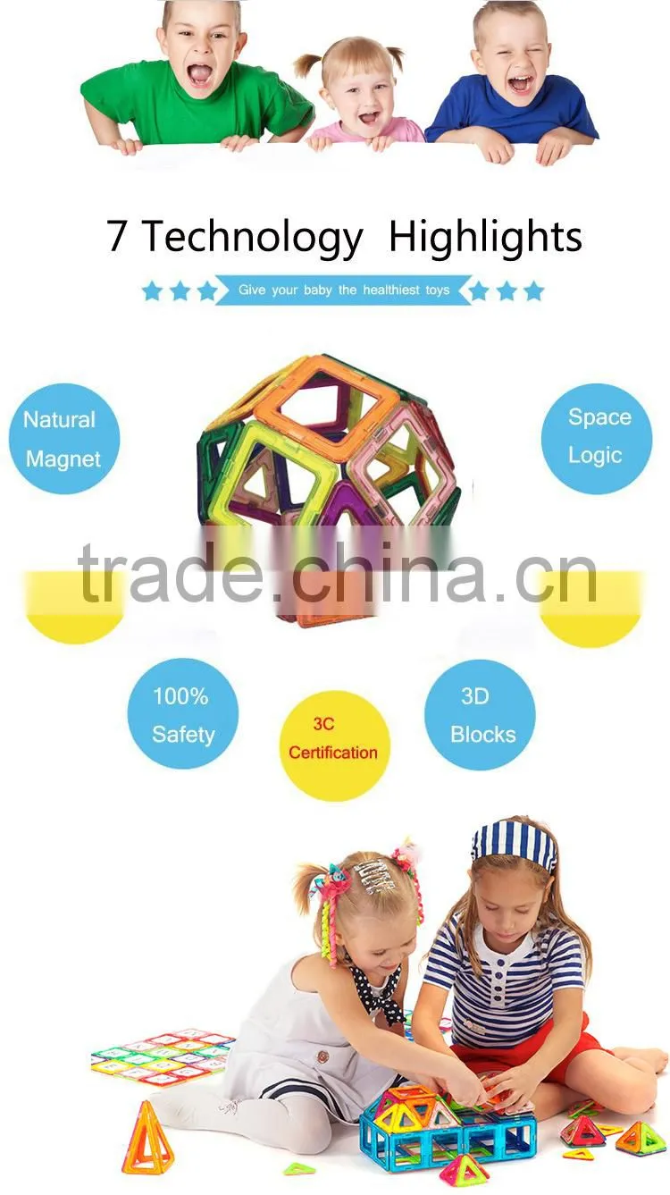 Children's toys, Magnetic blocks toy,Isosceles triangle