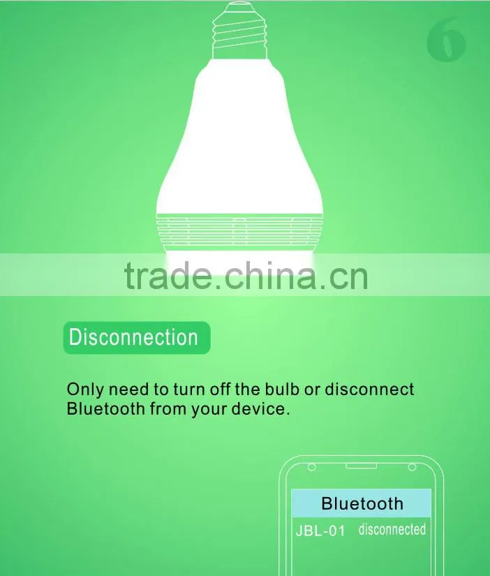 Dj Disco bluetooth Speaker led bulb,Best Portable bluetooth Speaker