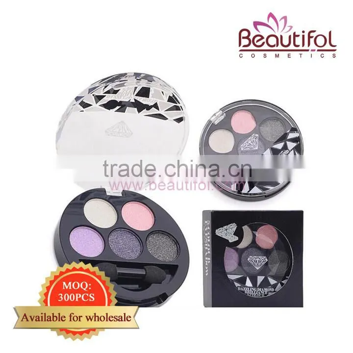 Small MOQ Wholesale High quality popular shine and matte Eye Use and Mineral Ingredient romantic color eyeshadow