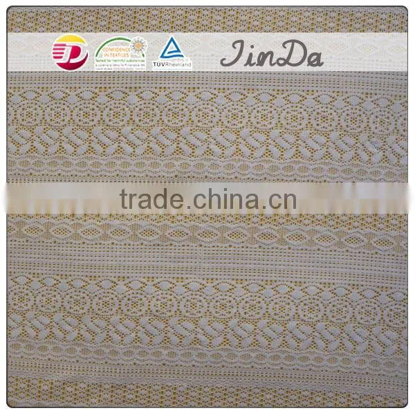 Newest charming embellished lace fabric for lady garment