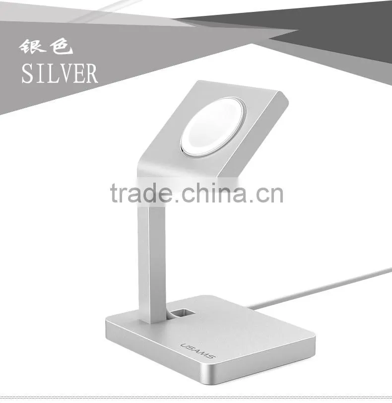 Original USAMS Aluminum Metal Charging Stand Holder Rechargeable Bracket For 42MM Apple Watch MT-3917