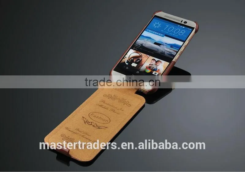 Original Fashion 64 Grain Flip PU Leather Case For HTC One M9 MT-3555