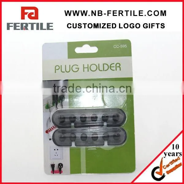 Promotional Plastic New Design Earphone Cord Clips