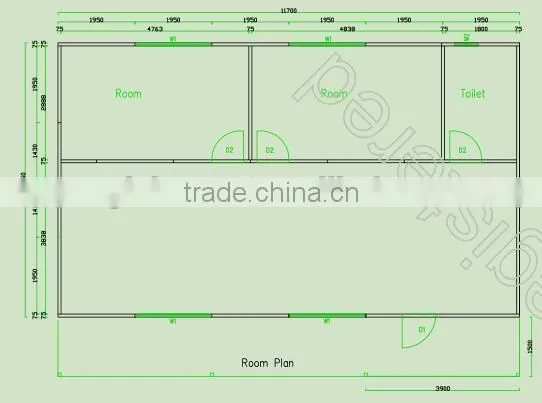 Recycle Use Assemble and Disassemble Self Installation Low Cost Office House