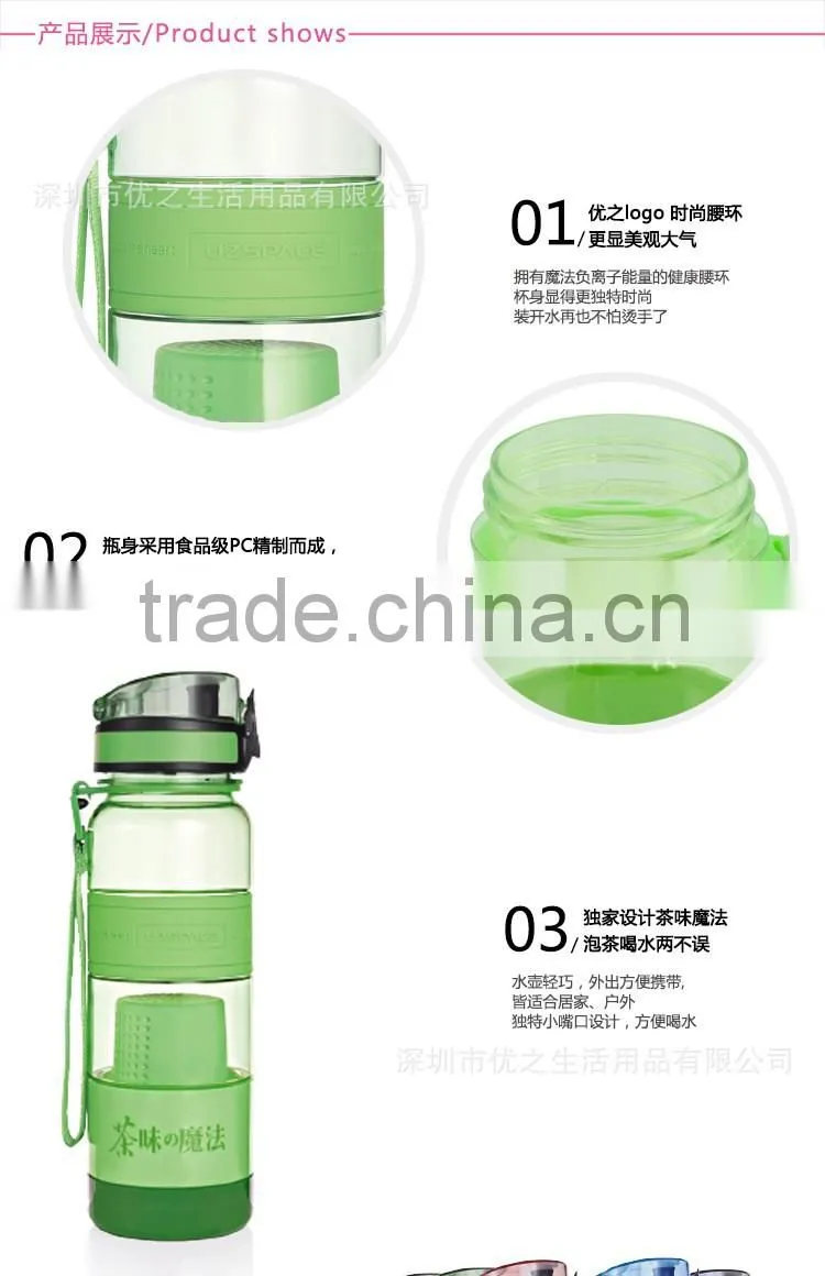 64oz Eco Vessel Vaccum tea infuser empty plastic water bottle