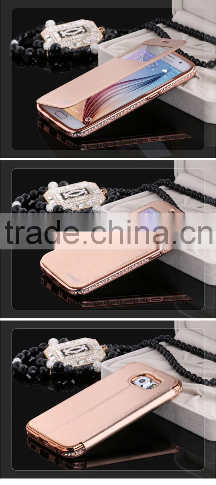 Newest Design Leather Phone Case for Samsung S6