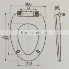 HG8004 China product plastic toilet seat cover