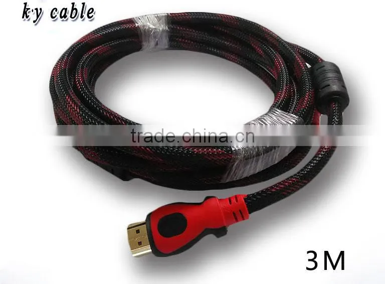 Competive price and high quality braided HDMI core for monitor/computer/projector/camera